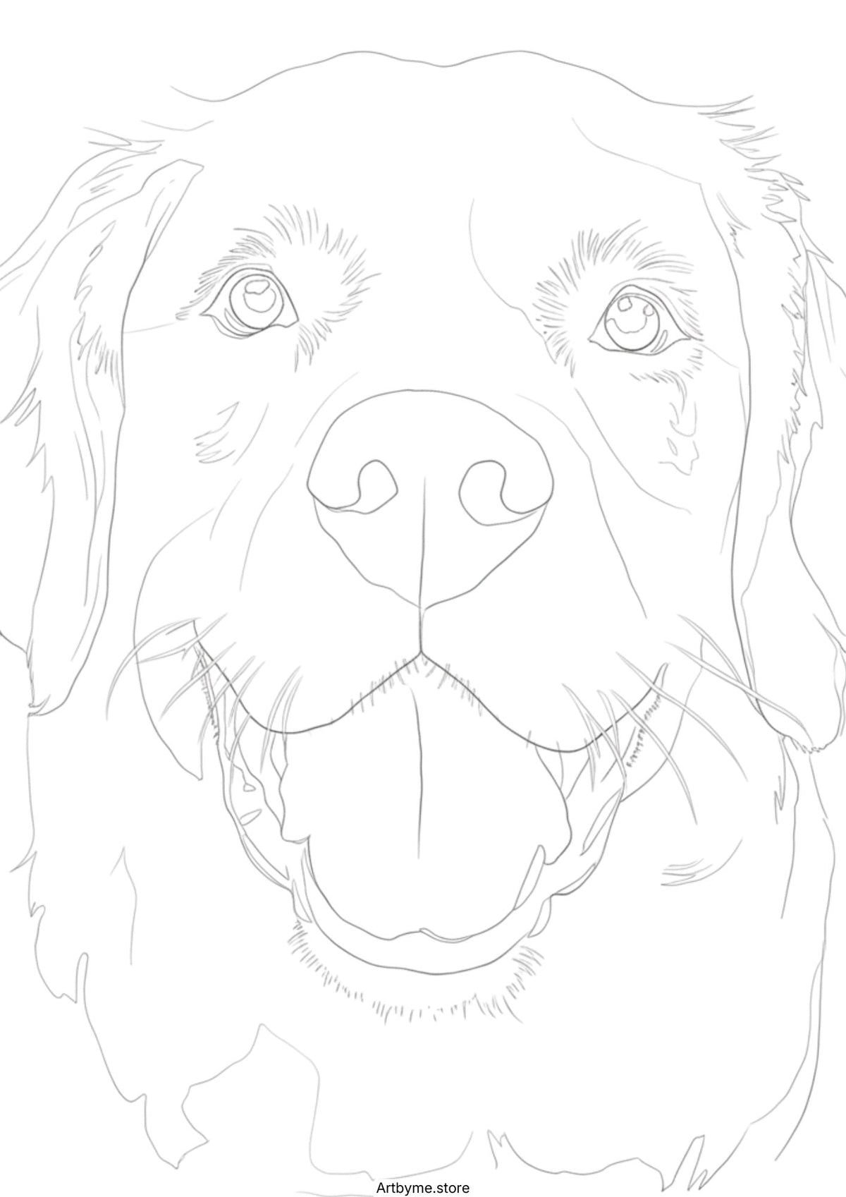20 lindas páginas para colorear de perros en acuarela